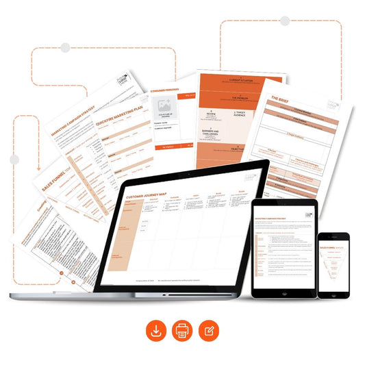 Premium Digital Marketing Strategy templates: Full Pack